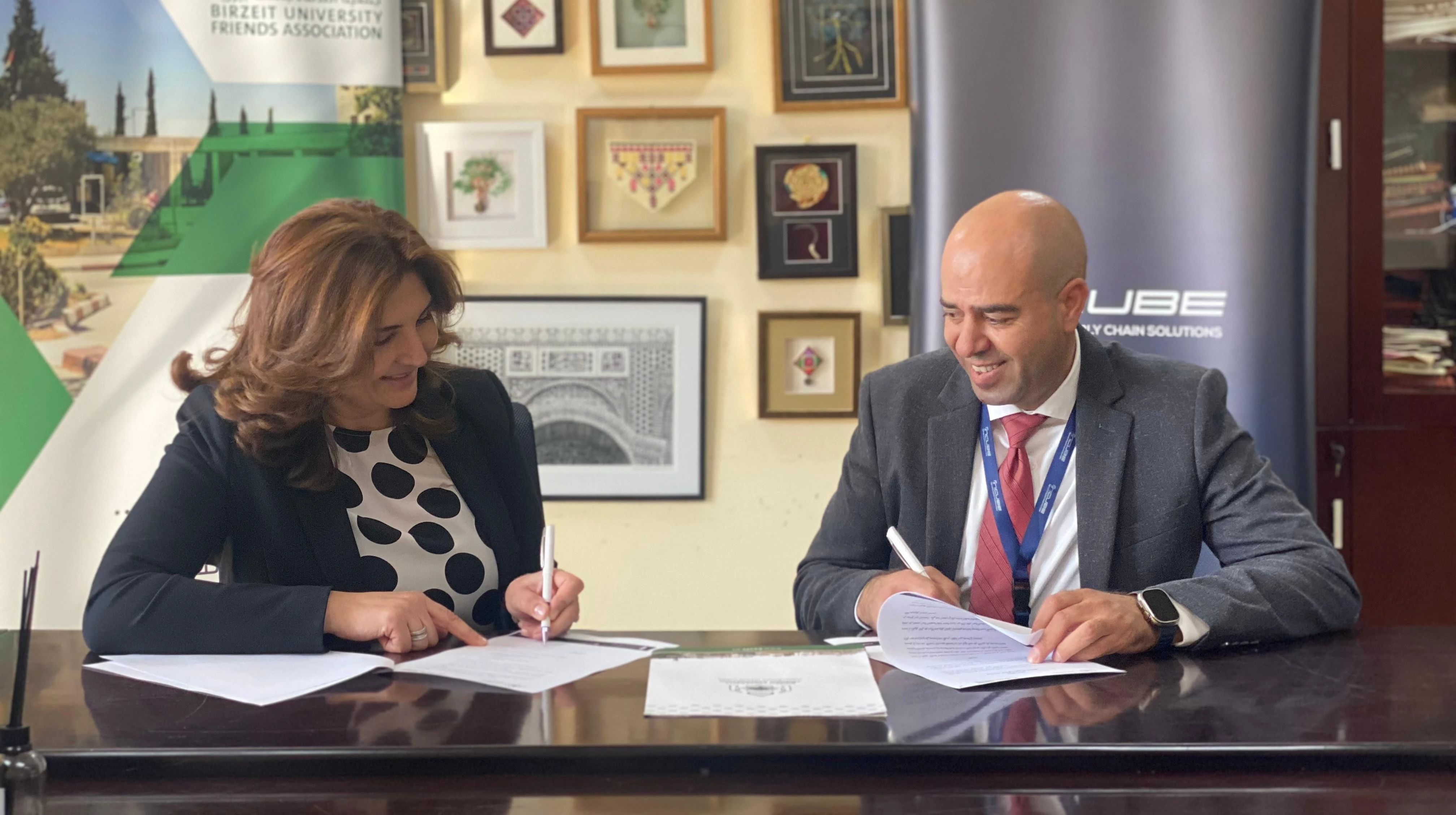 Birzeit University Friends Association and InCube Sign Strategic Agreements to Invest in Palestine’s Future Workforce.